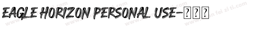 Eagle horizon personal use字体转换